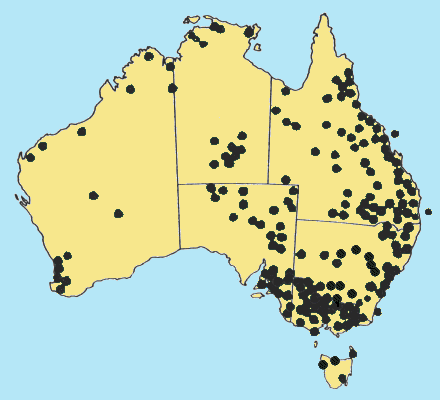 AusGrass Distribution 2002 © ABRS