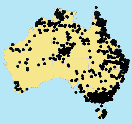 Australian Distribution 2002 © ABRS