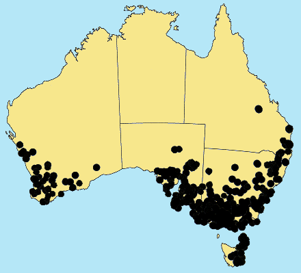 Australian Distribution 2002 © ABRS